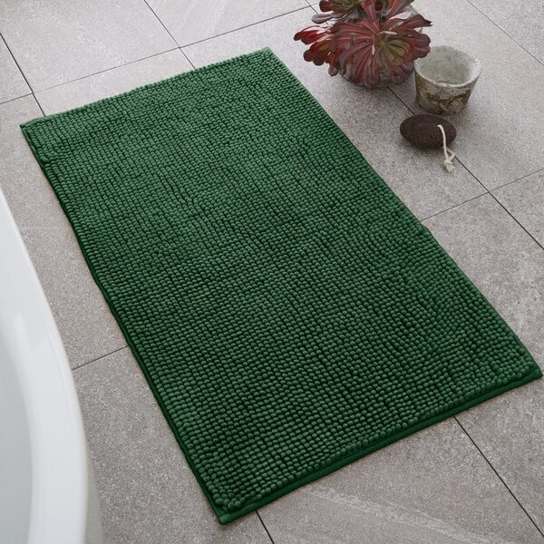Tmavozelená kúpeľňová predložka 50x80 cm Bobble – Catherine Lansfield