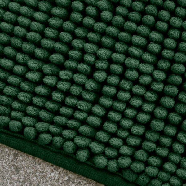 Tmavozelená kúpeľňová predložka 50x80 cm Bobble – Catherine Lansfield