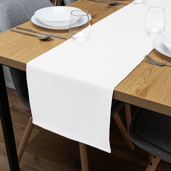 Biante Dekoračný behúň na stôl Rongo RG-031 Studený biely 20x120 cm