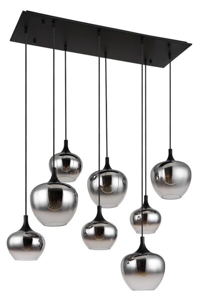 Globo 15548-8H - Luster na lanku MAXY 8xE27/40W/230V čierna