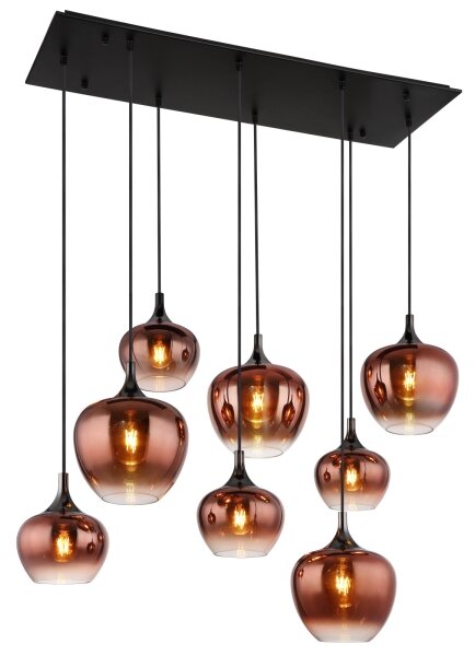Globo 15548-8HG - Luster na lane MAXY 8xE27/40W/230V medený
