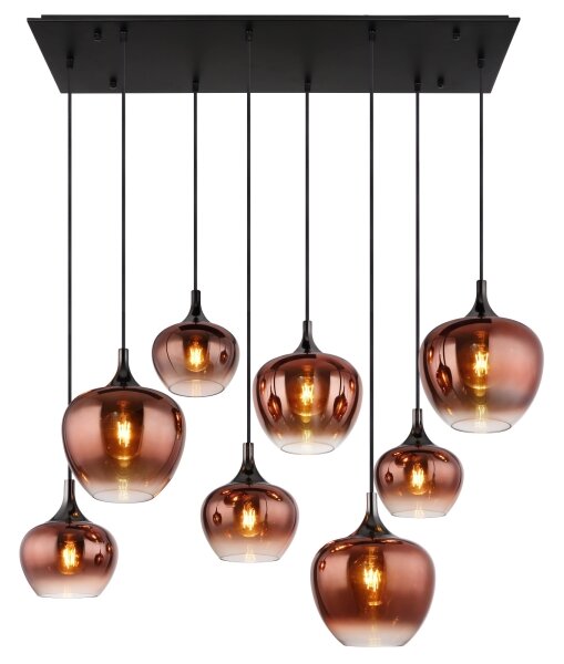 Globo 15548-8HG - Luster na lane MAXY 8xE27/40W/230V medený