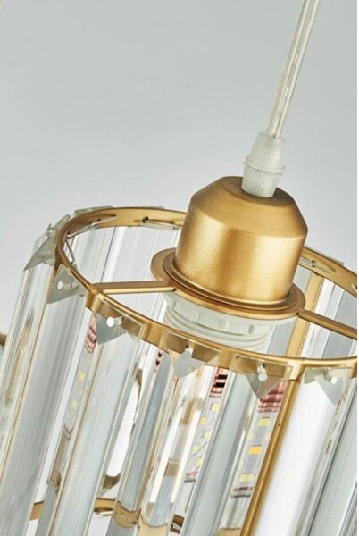 Luster na lanku BELLA 3xE27/40W/230V zlatý