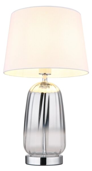 Globo 24142W - Stolová lampa CLASSY 1xE27/40W/230V biela/strieborná