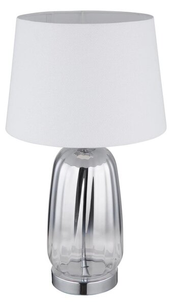 Globo 24142W - Stolová lampa CLASSY 1xE27/40W/230V biela/strieborná