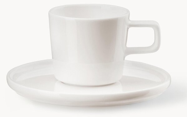 Šálky na espresso's podšálkami z čínskeho porcelánu Oco, 6 ks