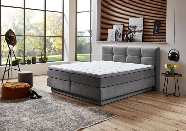 BOXSPRINGOVÁ POSTEĽ, 160/200 cm, sivá Carryhome - Online Only spálne, Online Only