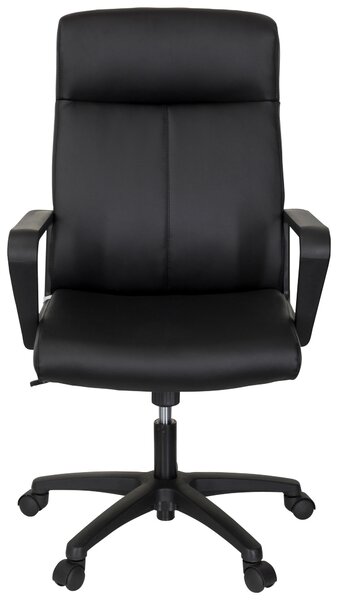 OTOČNÁ STOLIČKA, vzhľad kože, čierna MID.YOU - Online Only kancelárie, Online Only
