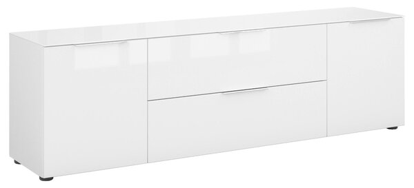NÍZKA KOMODA, biela, 180/53,9/40 cm - Online Only drobný nábytok, Online Only