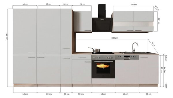 KUCHYNSKÝ BLOK 370 cm Respekta - Online Only kuchyne, Online Only
