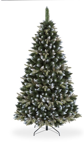 LIVERO Umelý vianočný stromček borovica krištáľ, strieborná - 120 cm