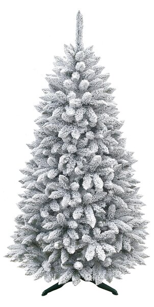 LIVERO Umelý vianočný stromček škandinávsky smrek, sneh - 120 cm