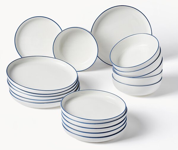 Porcelánová súprava riadu Facile, 6 osôb, 18 ks