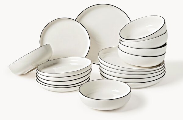 Porcelánová súprava riadu Facile, 6 osôb, 18 ks