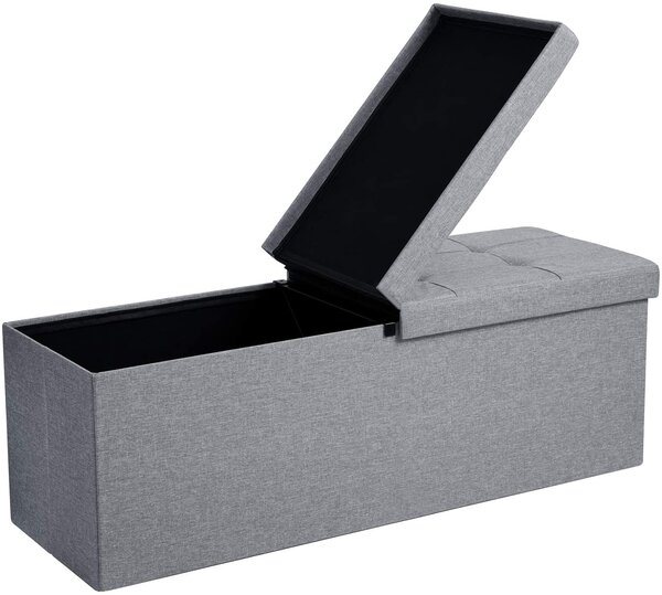 SONGMICS Taburet Arwad svetlošedý