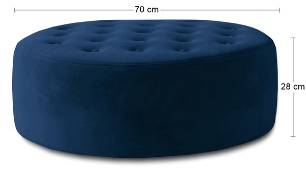 Okrúhla taburetka Maia - tmavomodrá