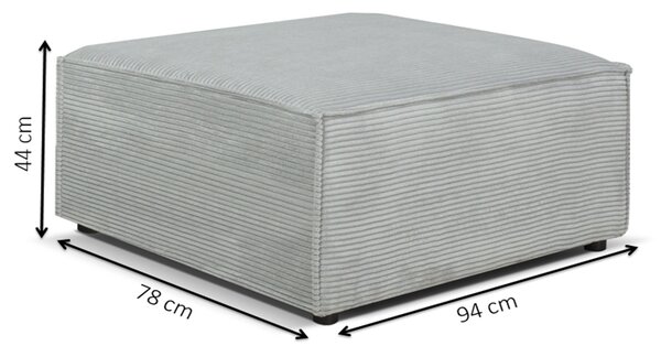 NovýNábytok.sk Modul sedačky (taburet) Cuboid (sivá). Akcia -8%. Vlastná spoľahlivá doprava až k Vám domov. 1071632