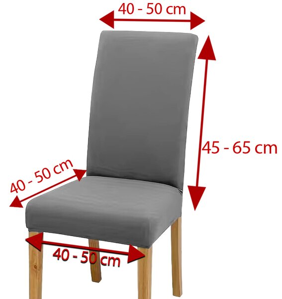 Poťah na stoličku JM šedý (Elastický poťah na kuchynskú stoličku)
