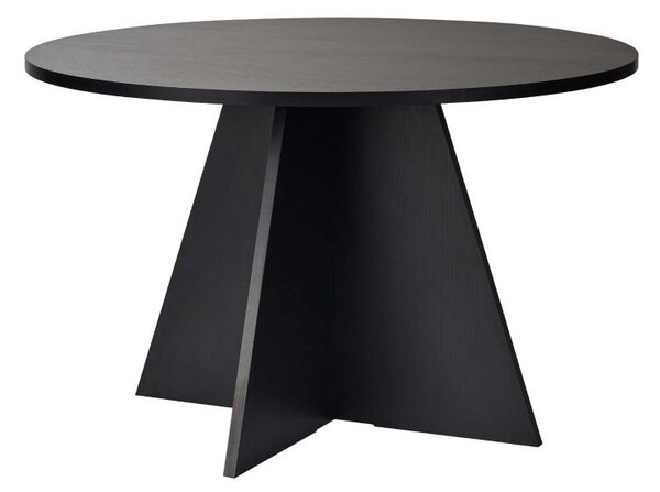 Jedálenský stôl MATIN pr. 120 cm čierny