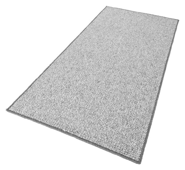 Sivý behúň 80x300 cm Wolly – BT Carpet