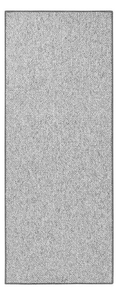 Sivý behúň 80x300 cm Wolly – BT Carpet