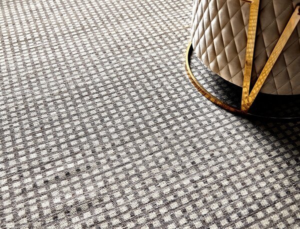 Diamond Carpets India , Ručne viazaný kusový koberec Check DESP HL49, 300x400, šedá, obývacia izba