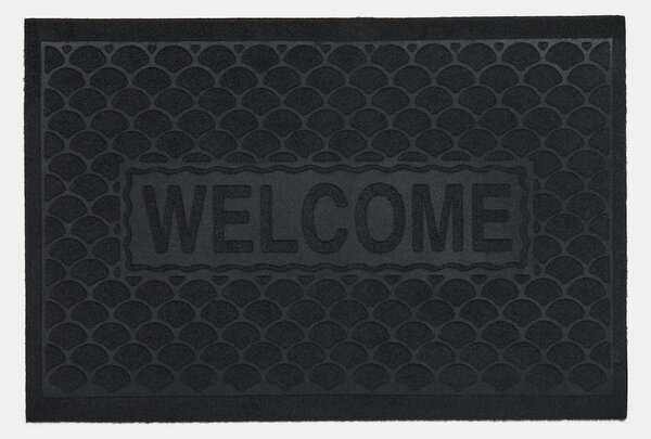 Sinsay - Vstupná rohožka s nápisom Welcome - čierna