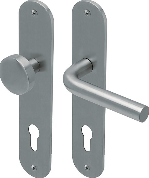 Ložiskové kovanie COBRA LOFT 3.0 (IN - nerez), klika levá/koule, Otvor na cylindrickú vložku PZ, COBRA IN (nerez), 72 mm