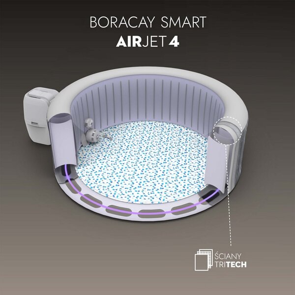 Bestway Lay-Z-SPA Boracay 60175 SMART (Wi-Fi) nafukovacia vírivka