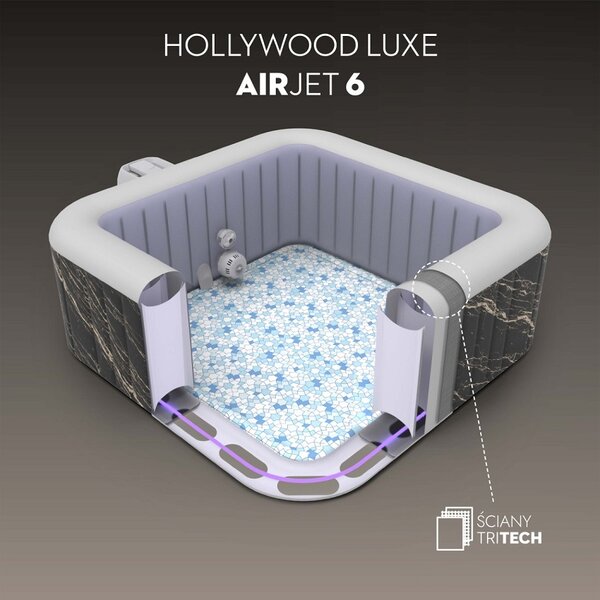 Bestway Lay-Z-SPA Hollywood 6001F nafukovacia vírivka