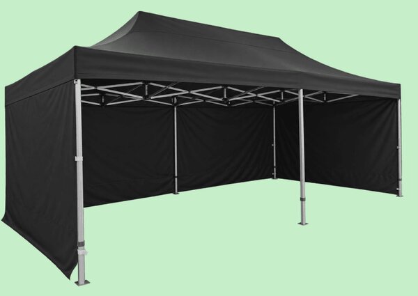 Párty stan 8x4 Profi hexa, Čierna