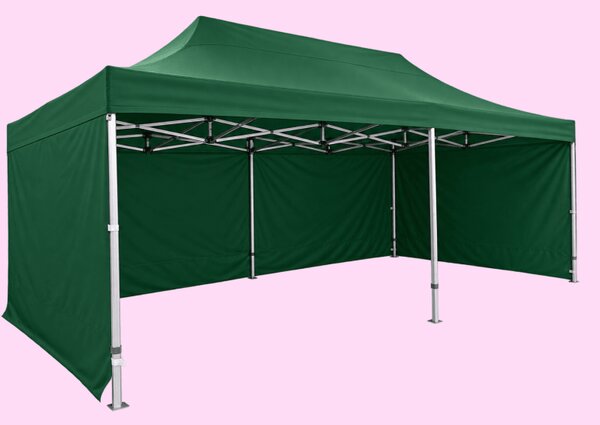 Párty stan 8x4 Profi hexa, Zelená