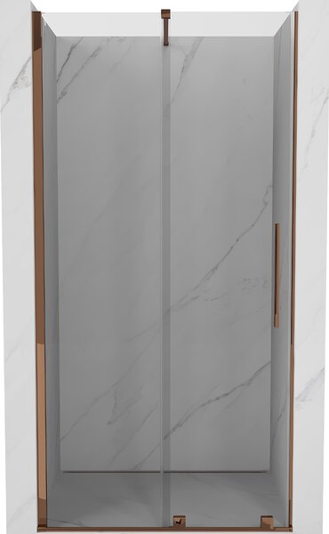 Mexen Velar, posuvné dvere do otvoru 120x200 cm, 8mm číre sklo, ružové zlato, 871-120-000-01-60