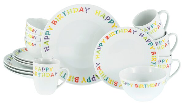 KOMBINOVANÝ SERVIS, 16-dielne, porcelán Creatable - Online Only bytové doplnky, Online Only