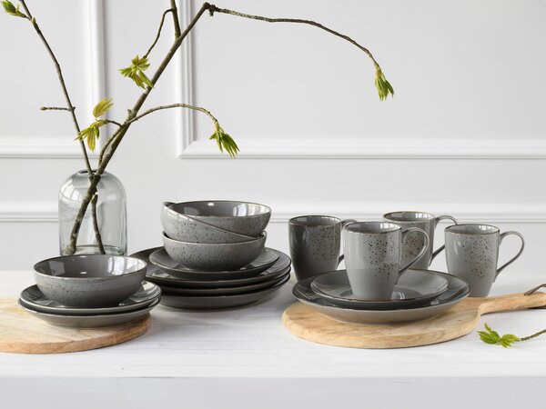 KOMBINOVANÝ SERVIS, 16-dielne, kamenina Creatable - Online Only bytové doplnky, Online Only