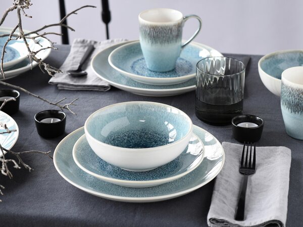 KOMBINOVANÝ SERVIS, 16-dielne, kamenina Creatable - Online Only bytové doplnky, Online Only