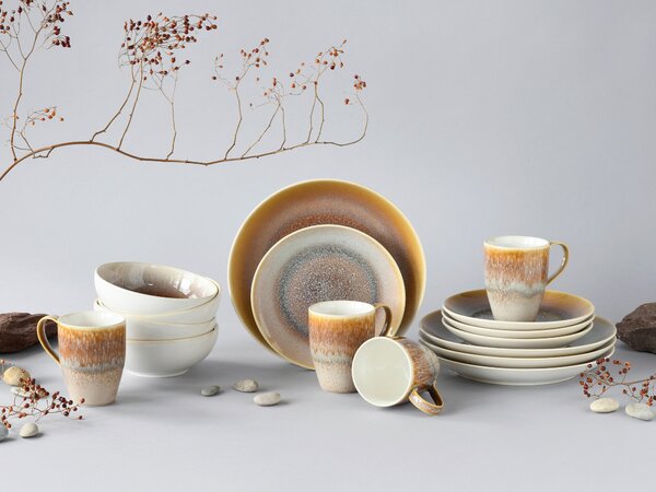 KOMBINOVANÝ SERVIS, 16-dielne, kamenina Creatable - Online Only bytové doplnky, Online Only