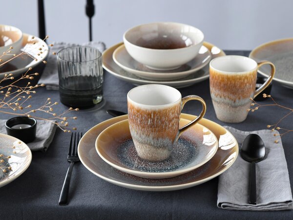 KOMBINOVANÝ SERVIS, 16-dielne, kamenina Creatable - Online Only bytové doplnky, Online Only