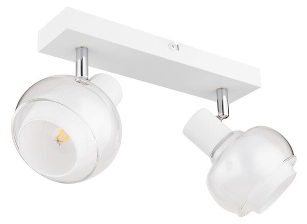 Globo 54309-2W - Bodové svietidlo TOKKI 2xE14/40W/230V biela