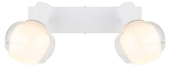 Globo 54309-2W - Bodové svietidlo TOKKI 2xE14/40W/230V biela
