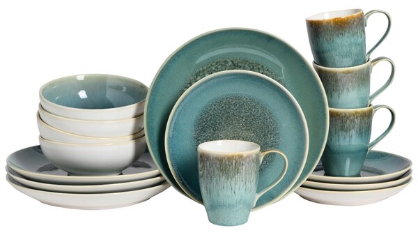 KOMBINOVANÝ SERVIS, 16-dielne, kamenina Creatable - Online Only bytové doplnky, Online Only