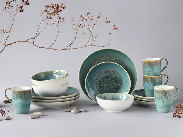 KOMBINOVANÝ SERVIS, 16-dielne, kamenina Creatable - Online Only bytové doplnky, Online Only