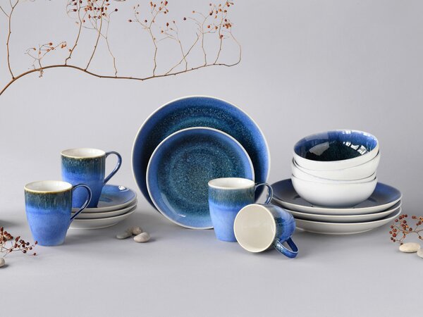 KOMBINOVANÝ SERVIS, 16-dielne, kamenina Creatable - Online Only bytové doplnky, Online Only