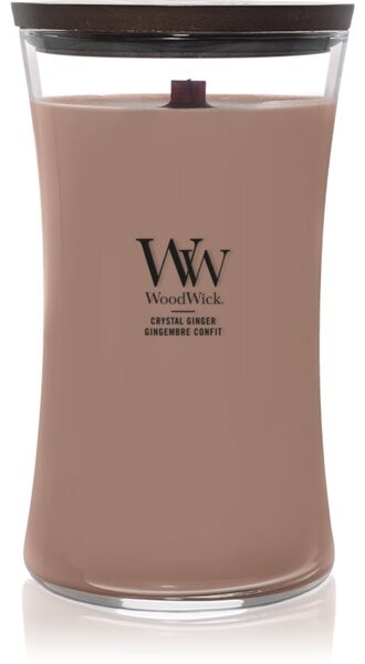 Woodwick Crystal Ginger vonná sviečka s dreveným knotom 610 g