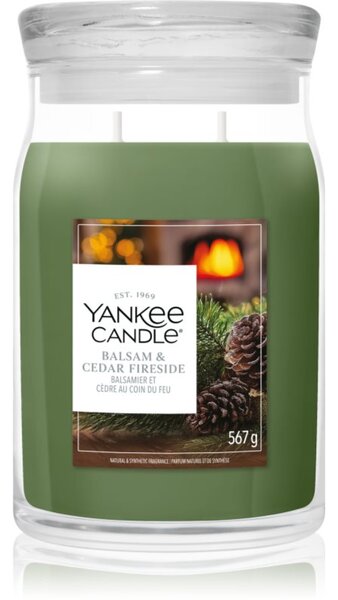 Yankee Candle Balsam & Cedar Fireside vonná sviečka 567 g