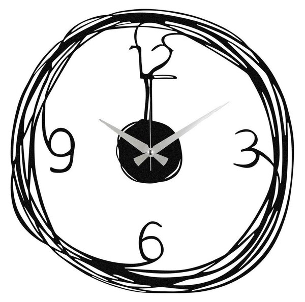 Asir Nástenné hodiny 48 cm 1xAA čierna AS1496 + záruka 3 roky zadarmo