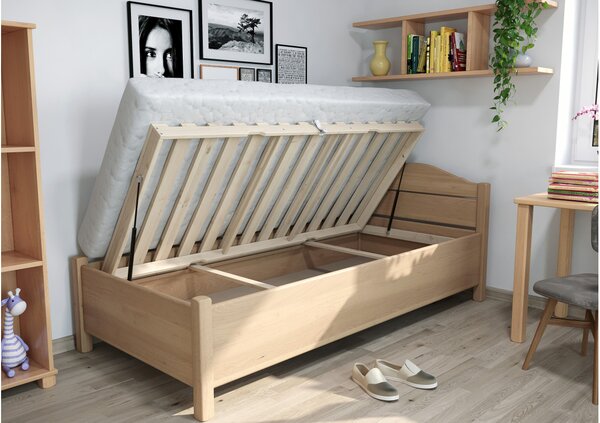 MÁRIA masívna posteľ s úložným priestorom