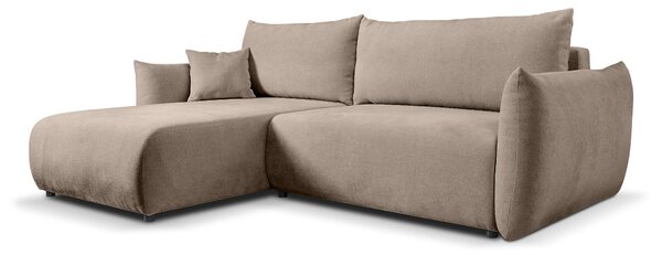 Rohová rozkladacia sedačka Allora - béžová Strana: Pravá