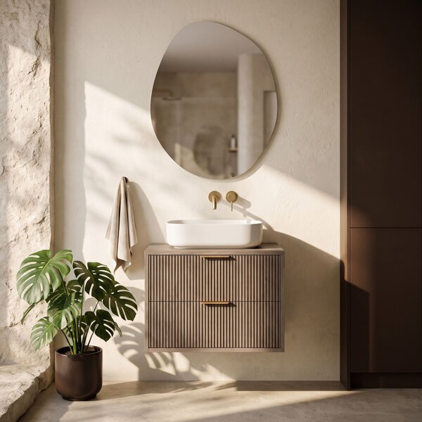 Kúpeľňová skrinka pod umývadlo Rea Mono 60cm Grey Oak