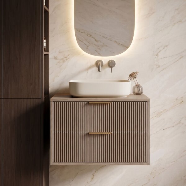 Kúpeľňová skrinka pod umývadlo Rea Mono 60cm Grey Oak